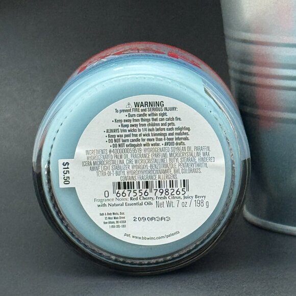 BBW Firecracker Pop Bath & Body Works Mason Jar Single Wick Candle - Picture 9 of 10